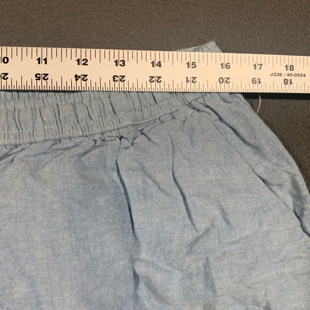 Bobbie Brooks Woman Light Blue Cotton Button Front Midi Skirt 20W BB0327W - Picture 2 of 5